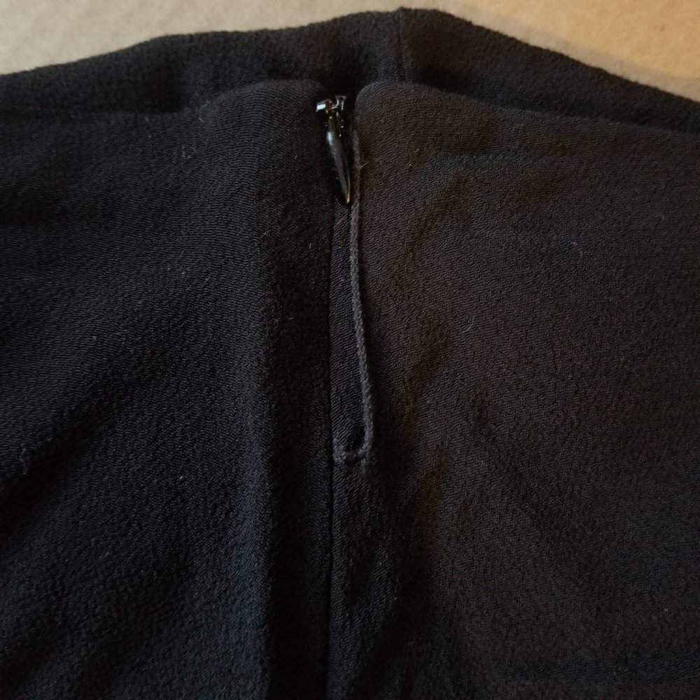 Sandro Paris Asymmetry Black Tulip Mini Skirt Size 3 - Picture 5 of 8